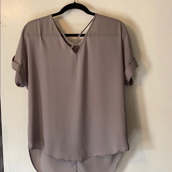 Pink Rose Tops - Pink Rose Short Sleeve Blouse